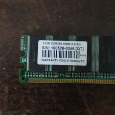 barrette ram memoire TRANSCEND DIMM 2.5-3-3 266mhz 512mo