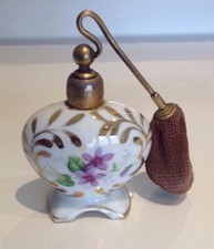 ANCIEN VAPORISATEUR EN PORCELAINE DE LIMOGES (POIRE SECHE)