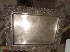 Plateau Metal Argenté Xix