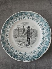 Assiette ancienne humoristique XIXe – « Tu cherches de l’ombre ? En voilà de