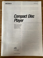 SONY CDP-970 Compact disc player: Notice, instructions, DE/NE/SE/IT-Platine CD