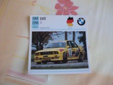 CARTE FICHE AUTO  BMW M3