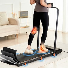VEVOR Tapis de Marche Tapis de Course avec Poignée 1-10 km/h pour Maison Bureau