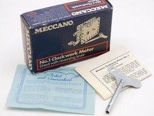 Meccano #11010 Moteur À Remontage Manuel SEULE BOÎTE ET CLÉ