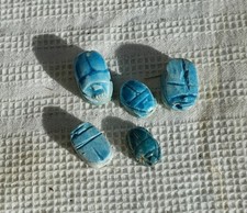 5 anciennes perles céramique