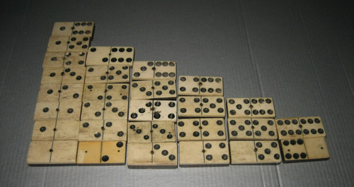 Ancien jeu dominos - jeu, os