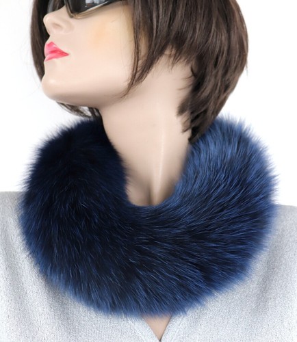Fourrure écharpe renard bleu - renard,
