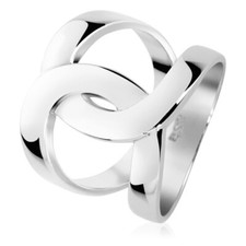 DI GIORGIO Bague - argent -massif  925 plaqué platine - T 50