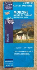 Carte IGN 3528 ET - Morzine