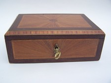 ANCIEN COFFRET BOITE MARQUETERIE NAPOLEON III 