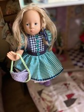 poupee gotz blonde cheveux blond impeccable vetements neufs 38 cm