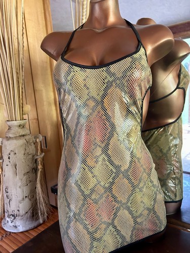 Sexy green snakeskin vinyl - snakeskin,