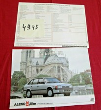 N°4945 /  prospectus automobile ALEKO SL / Réseau POCH   1993