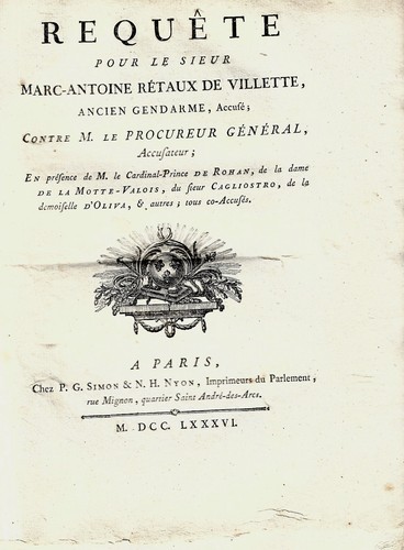 1786 affaire collier - 1786,