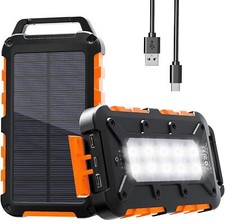 Chargeur Solaire Batterie Externe Téléphone USB 26800mAh PowerBank CampingSurvie