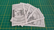 Lot x5 billets de 5 pièce détachée jeu Monopoly Pokémon édition de Kanto #C43