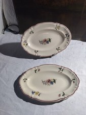 2 grands plats  raviers anciens Digoin Sarreguemines “Agreste”