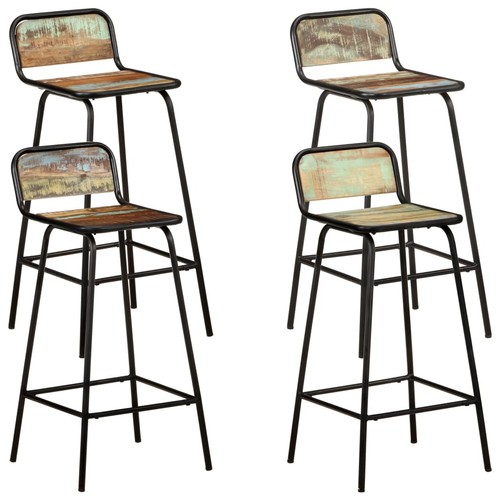 Chaises bar bois de - 4x,