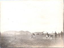 Maroc, Marrakech, Lutte au circuit automobile, Vintage silver print, 1914 Tirage