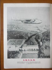 6/1957 PUB SNCAN NORD 2501 NORATLAS CHATEAU CHENONCEAUX ORLEANS ORIGINAL AD