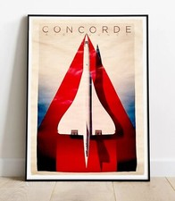 Poster retro - Concorde Air France  (REPRODUCTION)