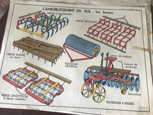 Ancienne affiche scolaire - ancienne,