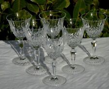 Service de 6 verres à eau en cristal taillé. Début Xxe s. Bayel?  Haut. 16,3 cm