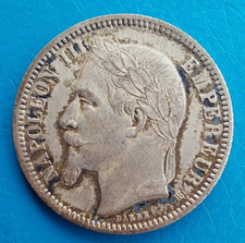 France , Napoléon III , 1 franc argent 1867 BB Strasbourg , km 806.2 QUALITE !