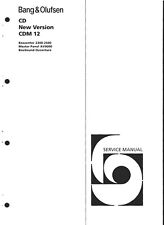 Service Schémas Pour Bang Olufsen Beosound Ouverture Nouvelle Version CDM 12