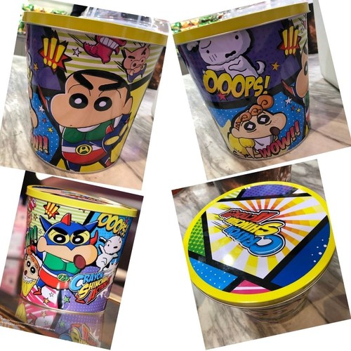 Shinchan popcorn tin 190oz - tin,