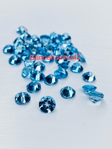 Topaze bleu suisse facettes - topaze,
