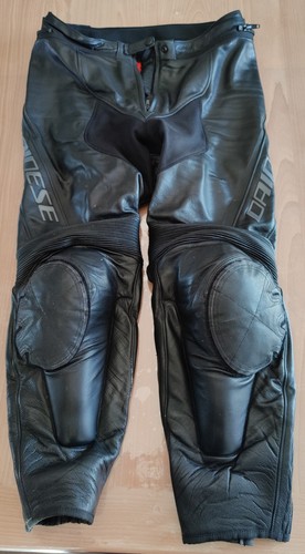 Pantalon moto cuir noir femme