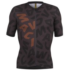 NEW Mavic Aksium Graphic Shortsleeve Cycling Jersey Men Size S Bronze/Carbon