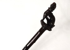 Antique Wood Carved Thorny Dog