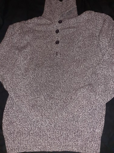 Pull col roulé boutons noir - col,