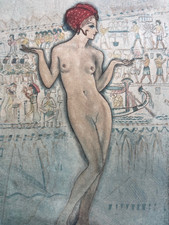 Grande eau-forte curiosa nu