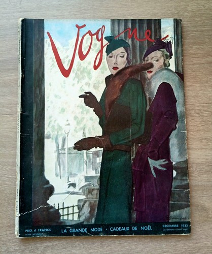 Vogue paris décembre 1933 - paris,