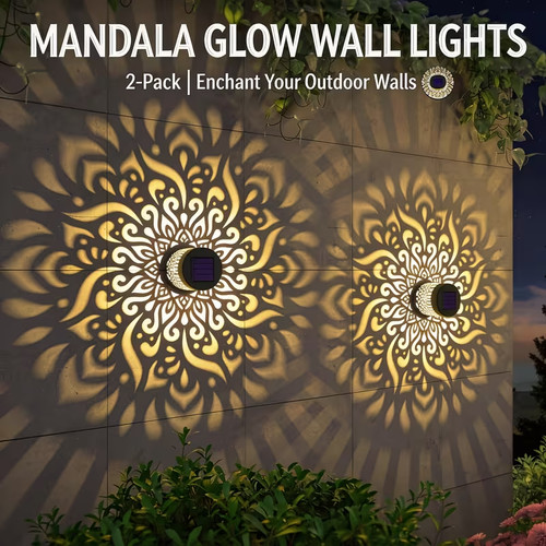 2pcs solar outdoor - 2pcs, wall