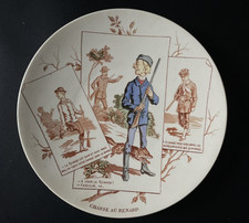 Assiette parlante ancienne