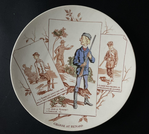 Assiette parlante ancienne
