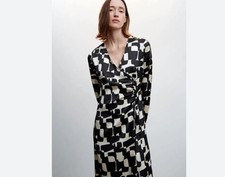 Robe Satin Imprimée Mango