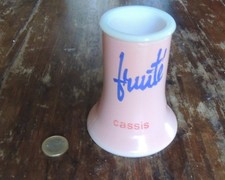 Porte-pailles de marque fruité en opaline - Très bon état