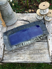 François Guéneau - Plat rectangulaire en grès émaillée