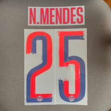 Flocage NUNO MENDEZ PARIS PSG 2025 2026 AWAY UCL - Nameset Patch
