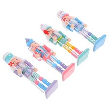  4 Pcs Statue De Soldat Casse-noisette Marionnette Casse-noix En Bois