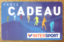 CARTE CADEAU INTERSPORT GÉNÉRIQUE GIFT CARD TÉLÉCARTE PHONECARD SCHEDA TARJETA