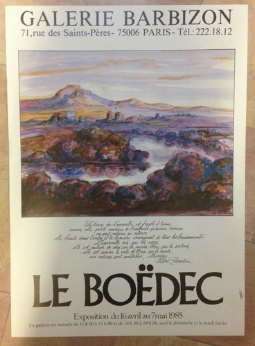 Boedec 1985 affiche - boedec,