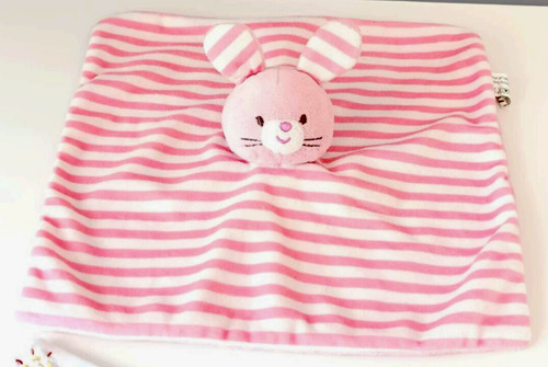 Doudou plat carré lapin blanc - carré,