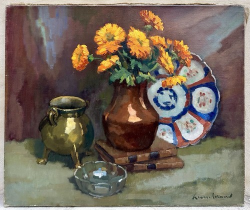 Leroux georges tableau ancien - leroux,