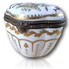  Boitie Maçonnique en Porcelaine Équerre Compas